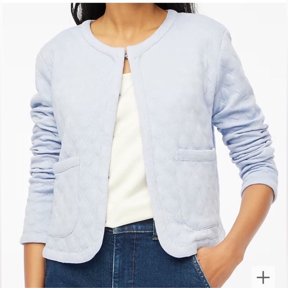 J. Crew Jackets & Blazers - JCrew Women's quilted sweater jacket Size‎ M NWT